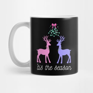 Tis the Season - deer and mistletoe Mug